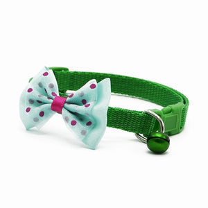 Pups! Bow Collar w/ Bell Charm - 8 colours available-Pups Closet