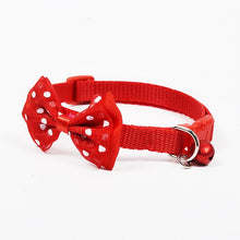 Load image into Gallery viewer, Pups! Bow Collar w/ Bell Charm - 8 colours available-Pups Closet