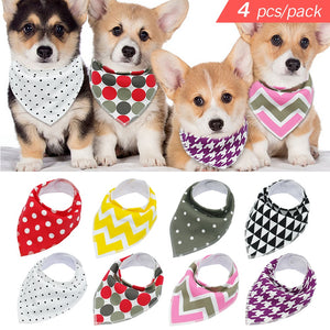 Pups! Bandana Collars (4 PACK)-Pups Closet